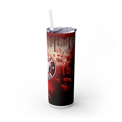 Bloody Red Spooky Vibes - SleekSip Skinny 20oz Tumbler with Straw