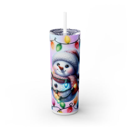 Christmas Time - SleekSip Skinny 20oz Tumbler with Straw