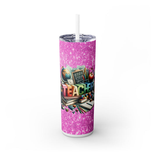 Teacher - SleekSip Skinny 20oz Tumbler with Straw