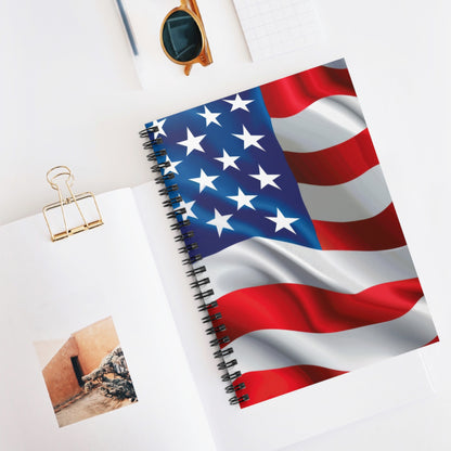 Stars and Stripes Spiral Notebook