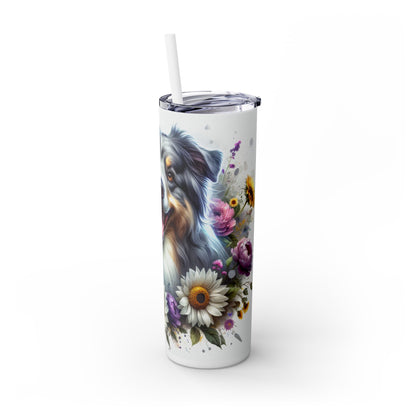 Australian Shepherd - SleekSip Skinny 20oz Tumbler with Straw