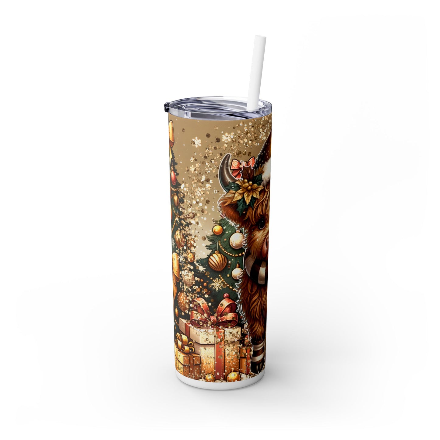 Christmas Time - SleekSip Skinny 20oz Tumbler with Straw