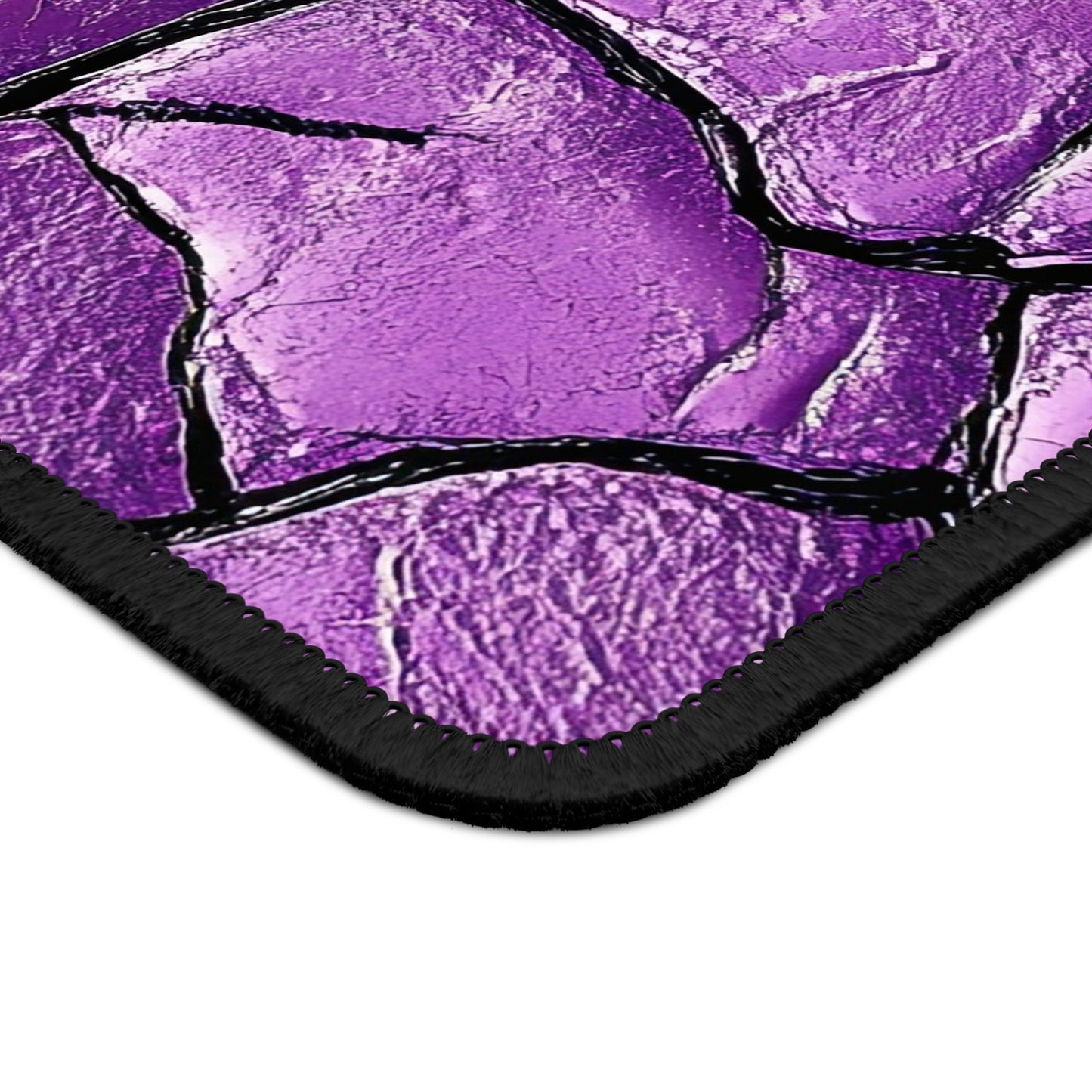 Cracked Purple Elegance Mouse Pad – Add a Pop of Vibrant Texture!