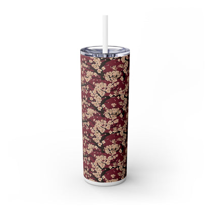 Japanese illustrations - SleekSip Skinny 20oz Tumbler with Straw