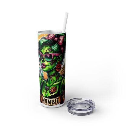 Tatted Zombie Mom - SleekSip Skinny 20oz Tumbler with Straw