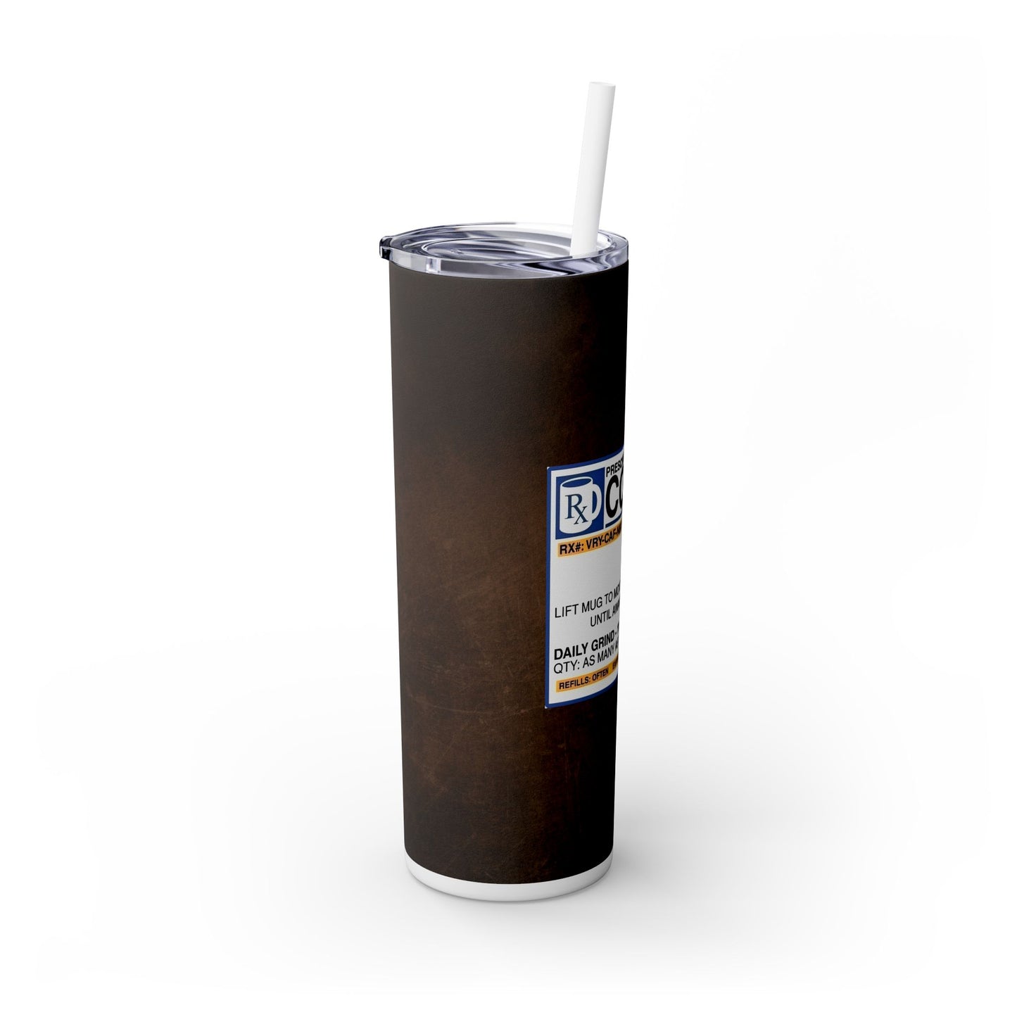 RX Coffee - SleekSip Skinny 20oz Tumbler with Straw