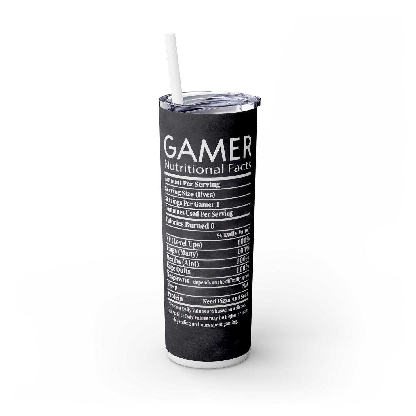 Gamer Nutrition Facts Tumbler