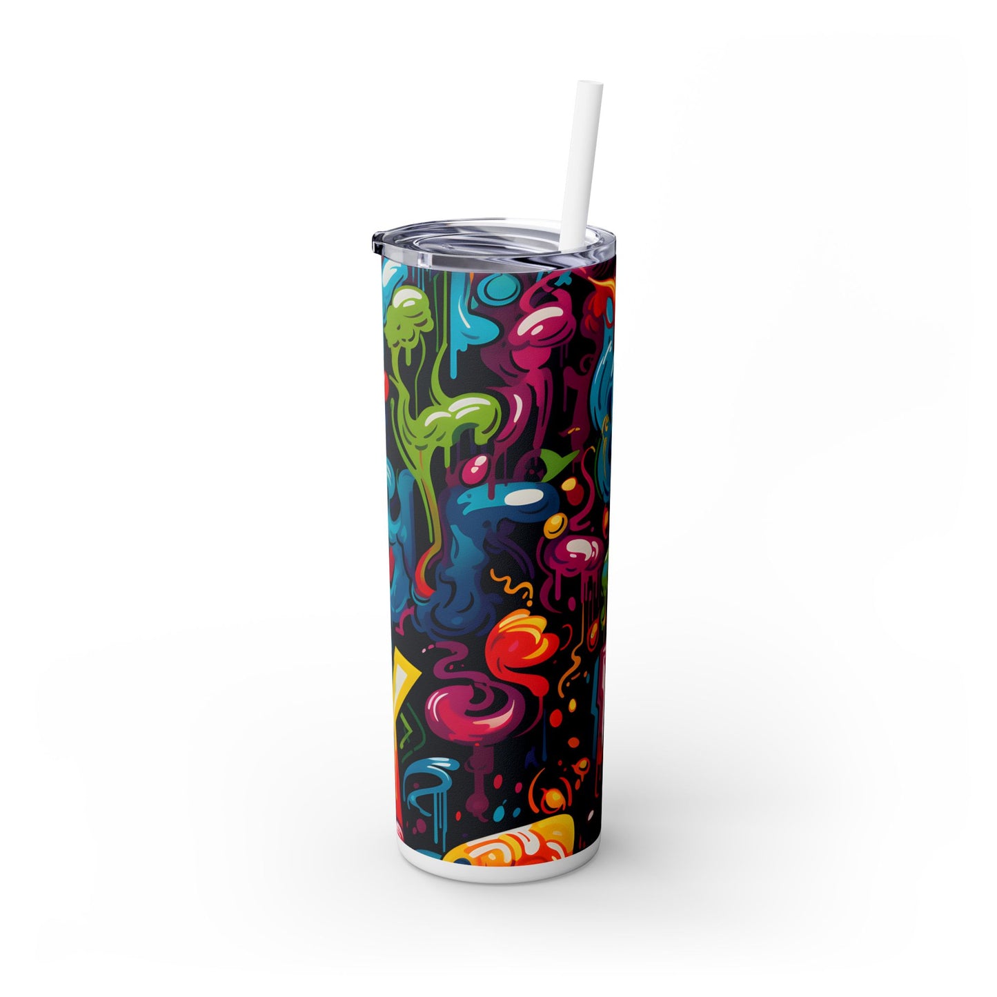 Graffiti - SleekSip Skinny 20oz Tumbler with Straw