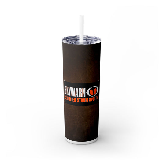 SkyWarn Storm Spotter - SleekSip Skinny 20oz Tumbler with Straw