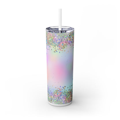 Holographic Tumbler - SleekSip Skinny 20oz Tumbler with Straw