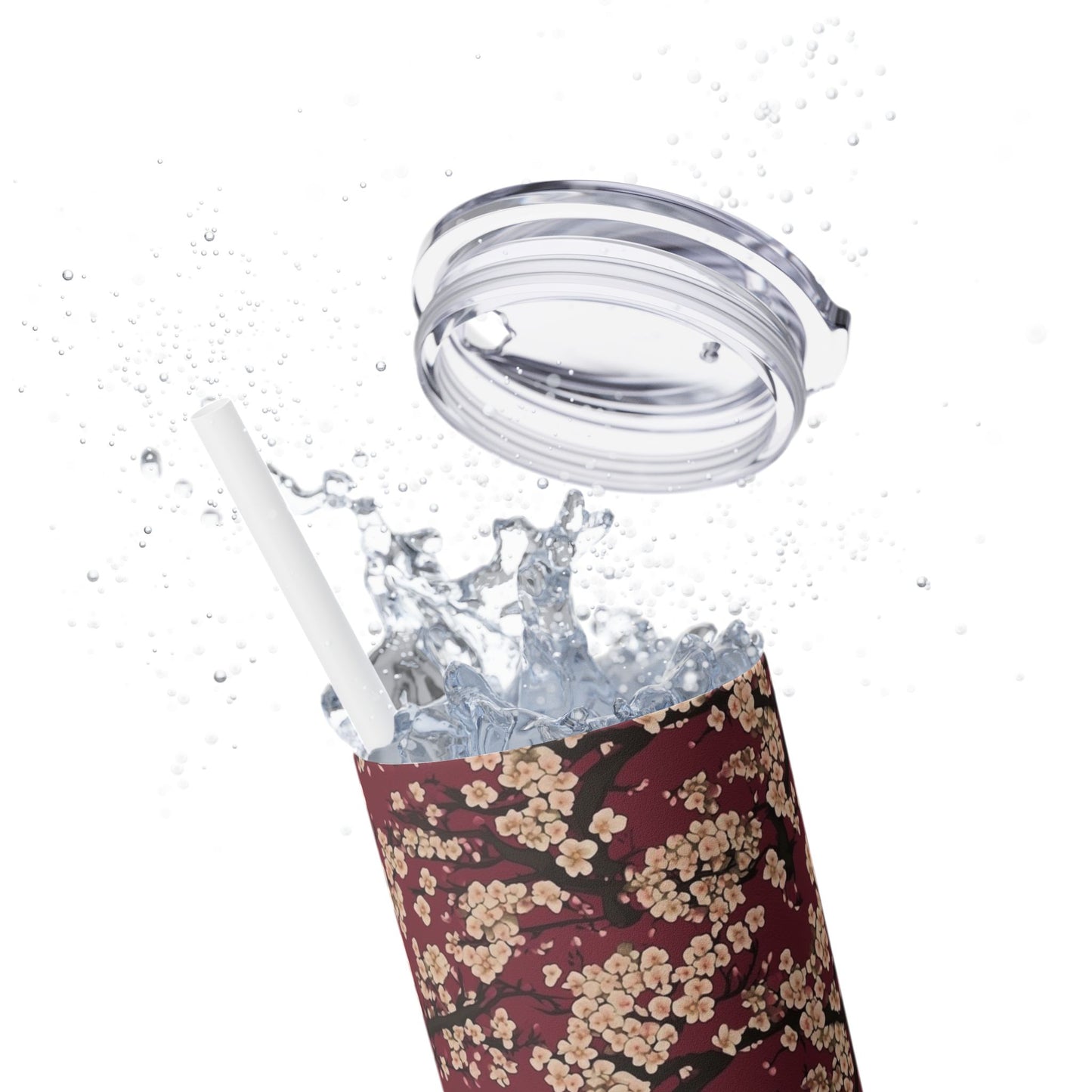 Japanese illustrations - SleekSip Skinny 20oz Tumbler with Straw