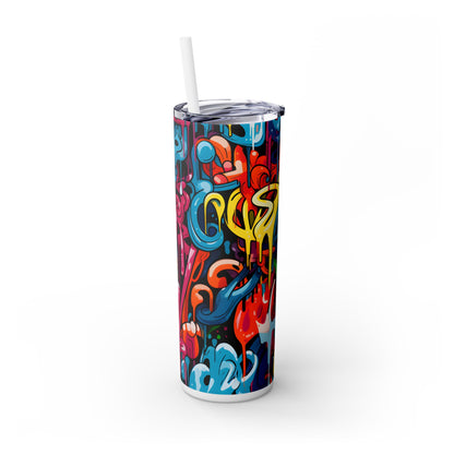 Graffiti - SleekSip Skinny 20oz Tumbler with Straw