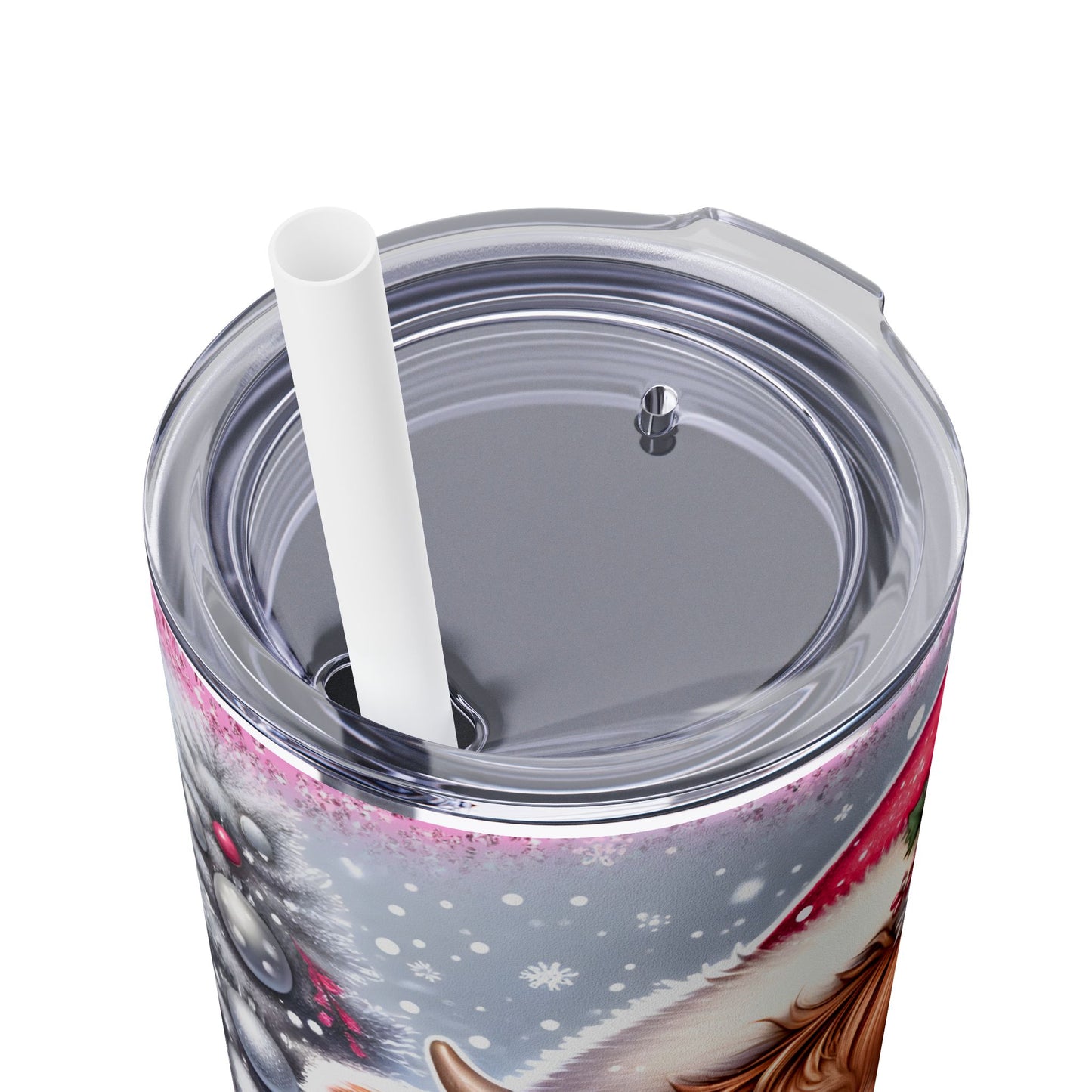 Christmas Time - SleekSip Skinny 20oz Tumbler with Straw