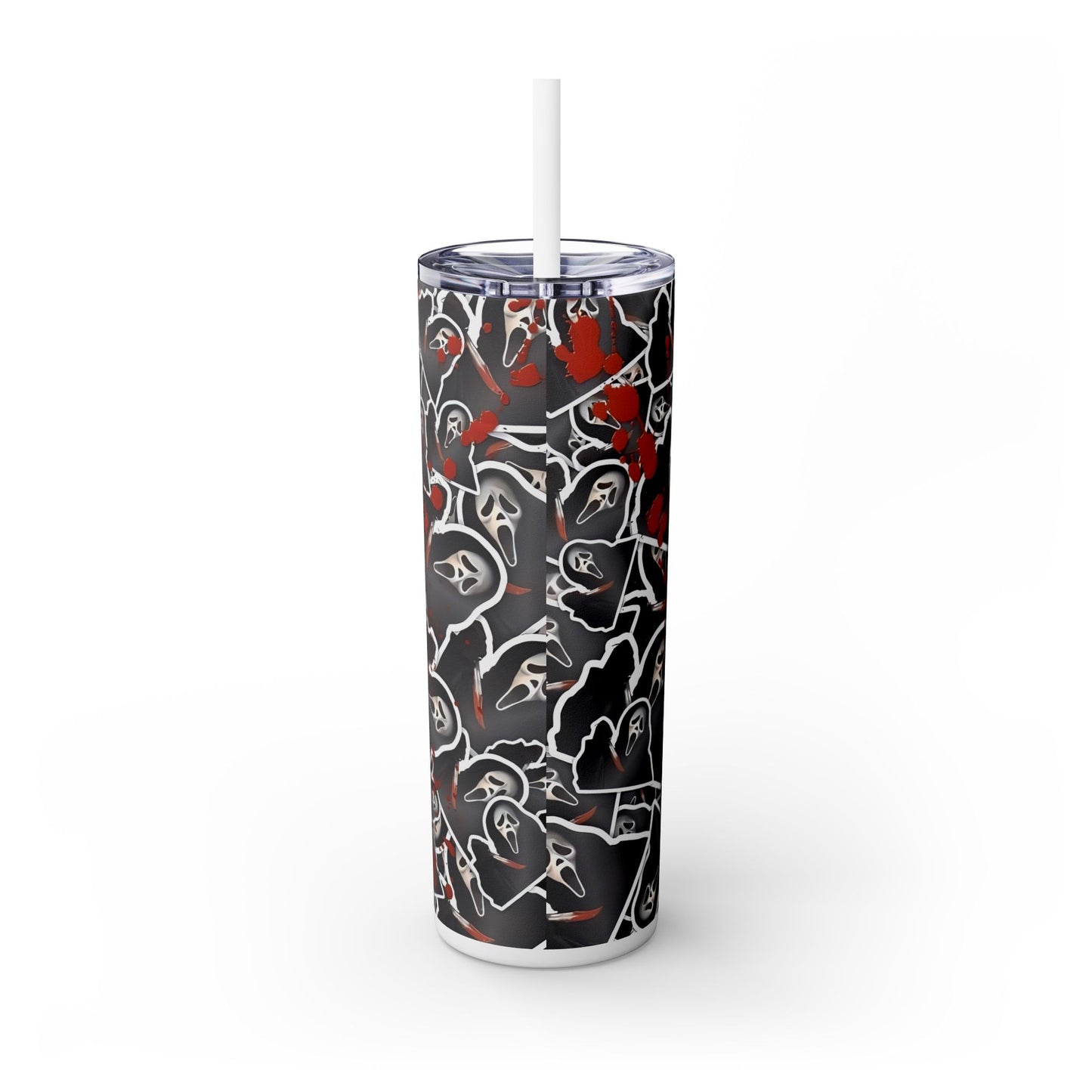 Scary Movie Halloween - SleekSip Skinny 20oz Tumbler with Straw