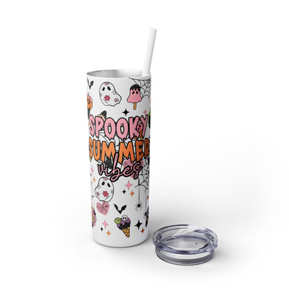 Spooky Summer Vibes - SleekSip Skinny 20oz Tumbler with Straw