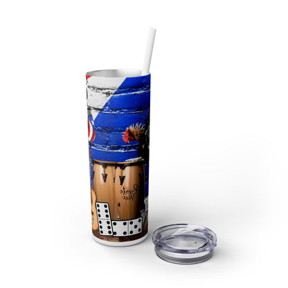 Puerto Rico - SleekSip Skinny 20oz Tumbler with Straw