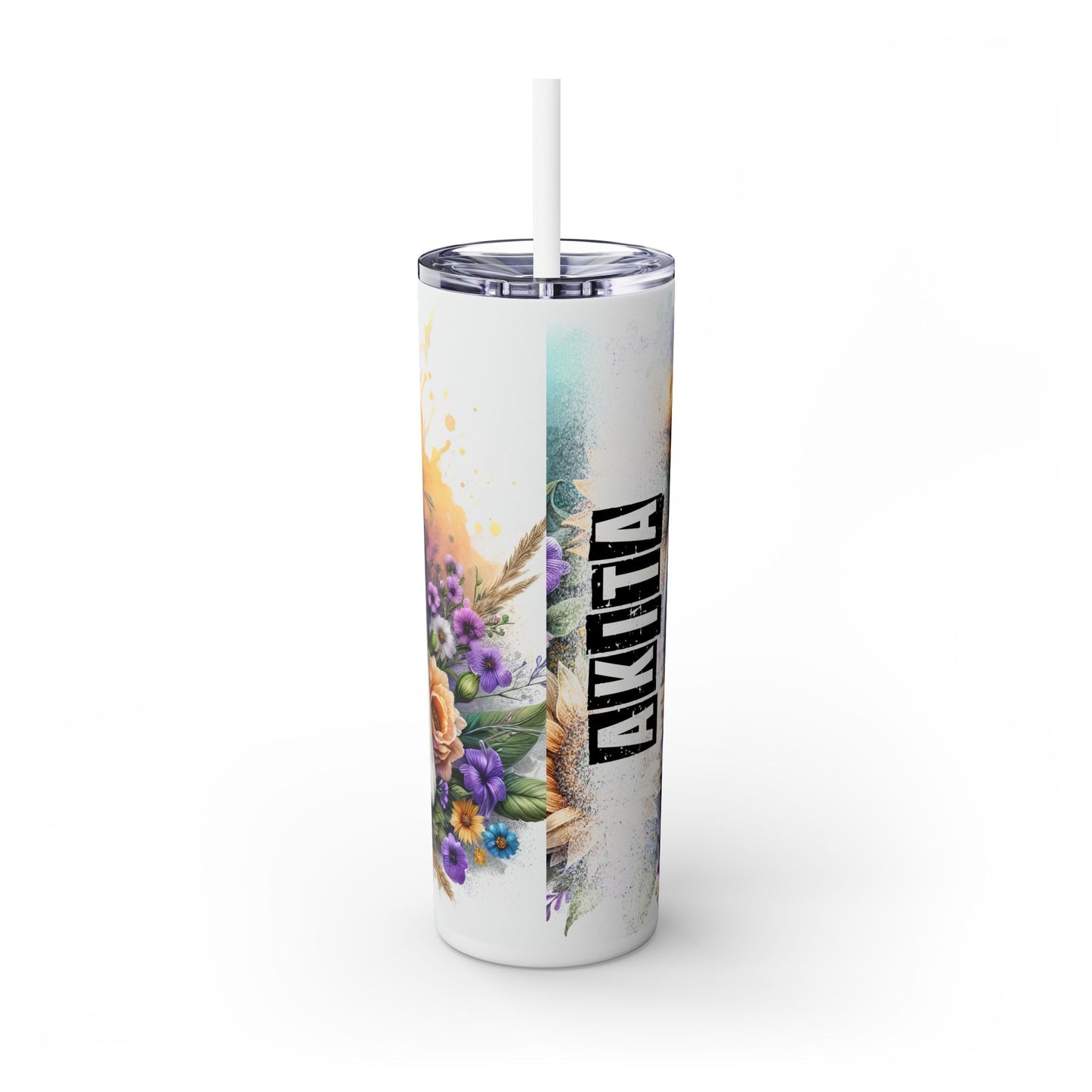 Akita - SleekSip Skinny 20oz Tumbler with Straw