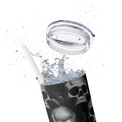 Spooky Skulls - SleekSip Skinny 20oz Tumbler with Straw