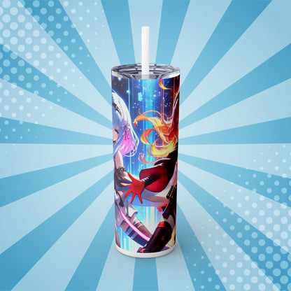 Neon Samurai Anime Tumbler – 20oz