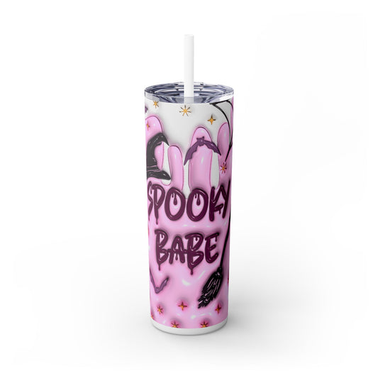 Spooky Babe - SleekSip Skinny 20oz Tumbler with Straw