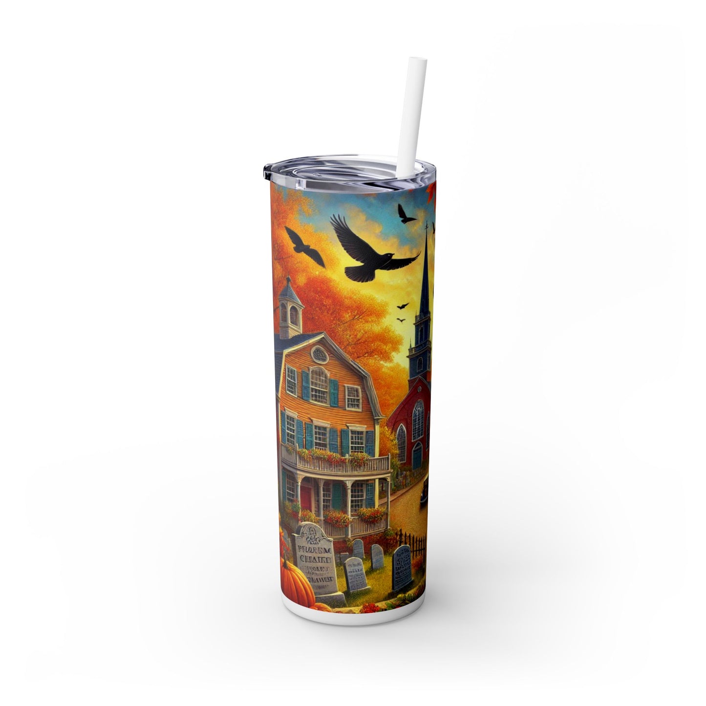 Visit Salem - SleekSip Skinny 20oz Tumbler with Straw