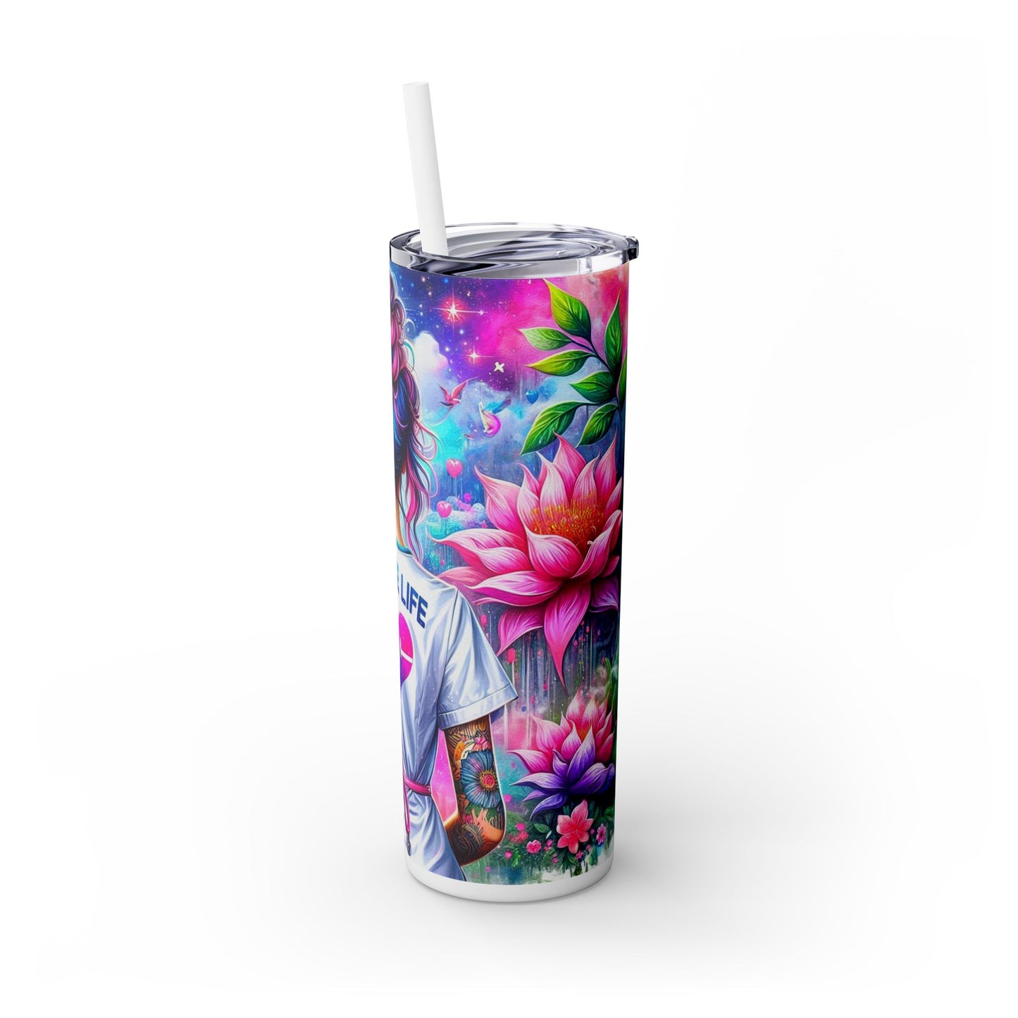 Nurse Life - SleekSip Skinny 20oz Tumbler with Straw