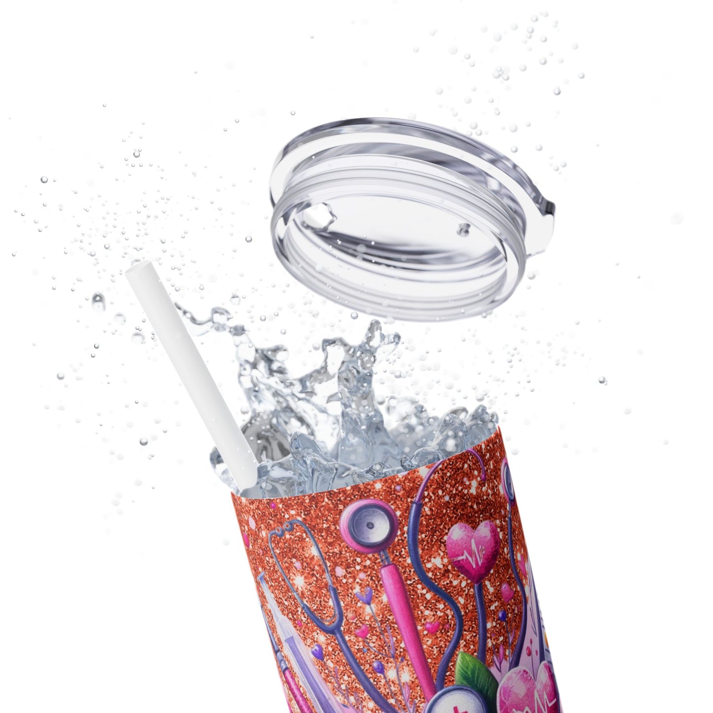 Nurse Life - SleekSip Skinny 20oz Tumbler with Straw