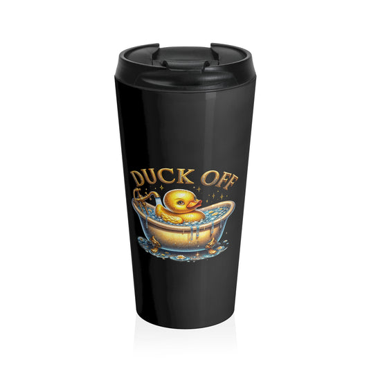 Duck Off Rubber Duck Stainless Steel Travel Mug – 15oz