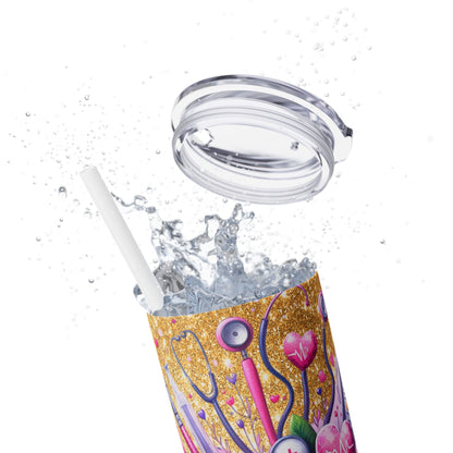 Nurse Life - SleekSip Skinny 20oz Tumbler with Straw