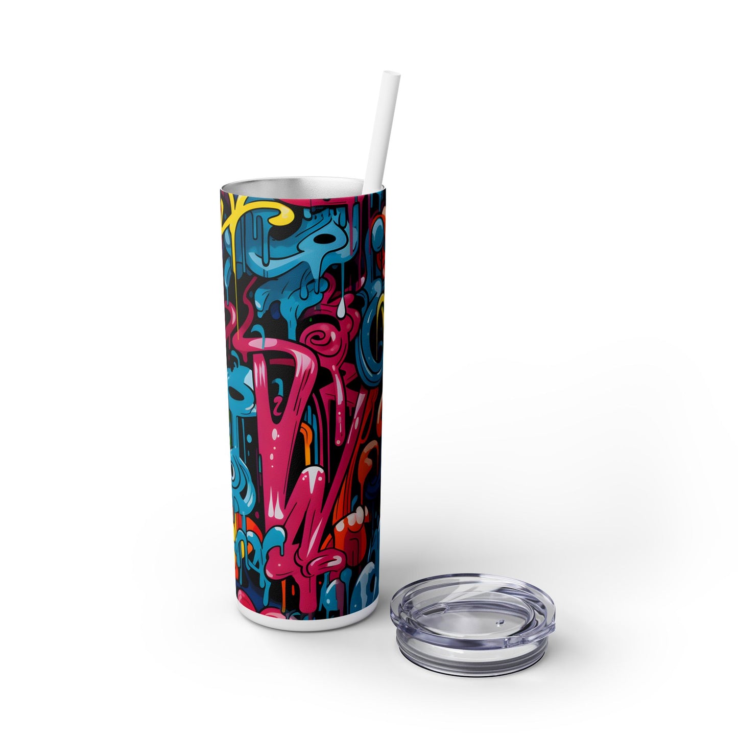 Graffiti - SleekSip Skinny 20oz Tumbler with Straw