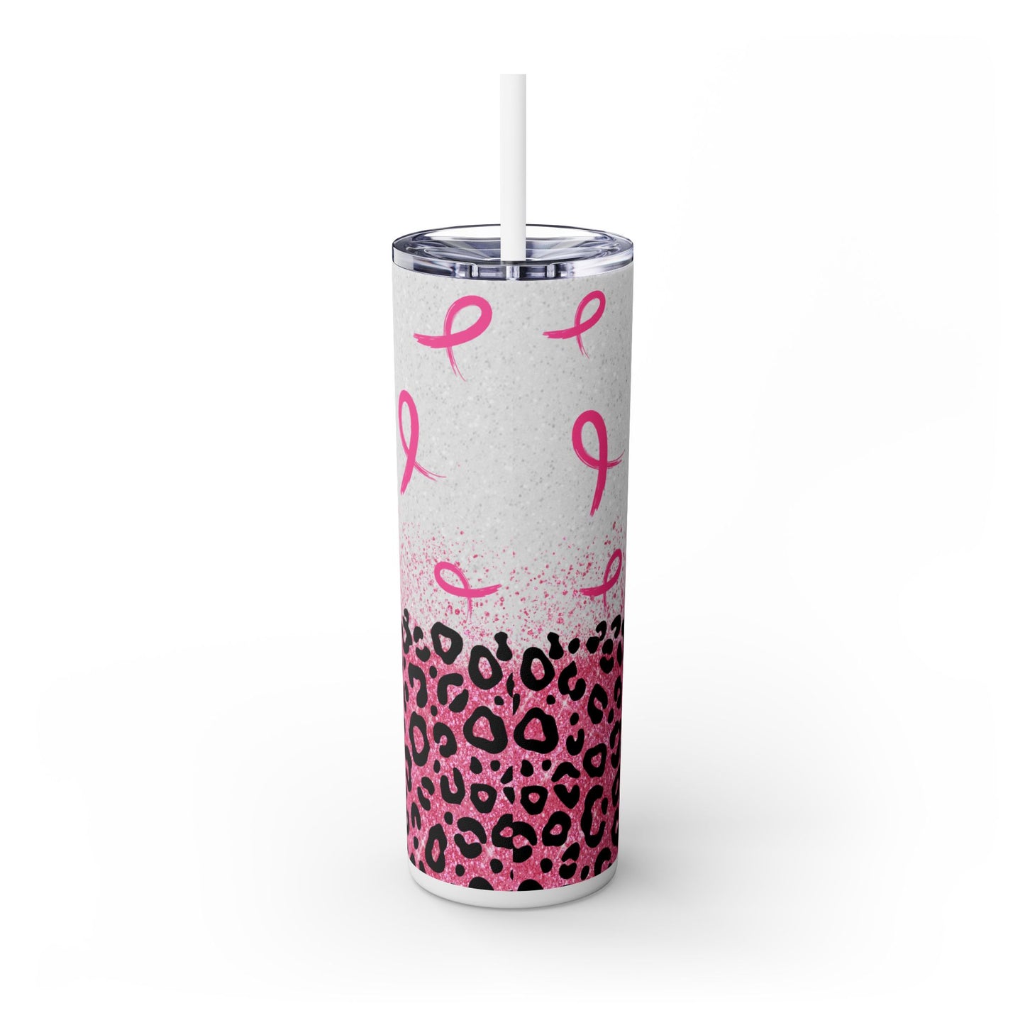 Pink Cancer Support Squad - SleekSip Skinny 20oz Tumbler with Straw