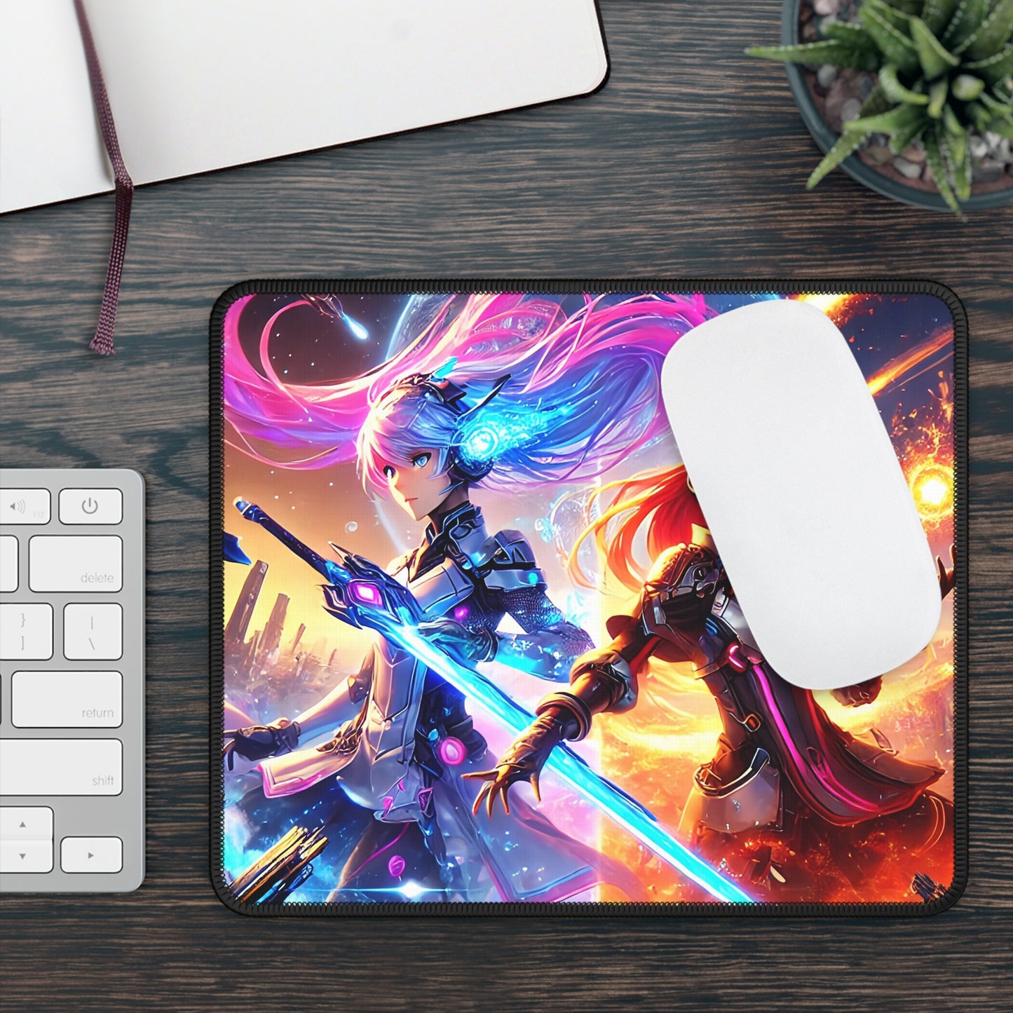 Cosmic Warriors Anime Mousepad