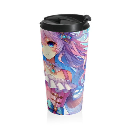 Elegant Fantasy Princess Stainless Steel Travel Mug – 15oz