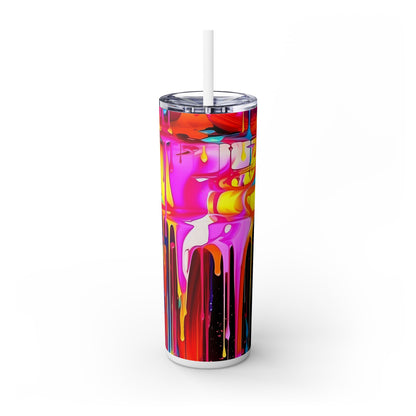 Graffiti - SleekSip Skinny 20oz Tumbler with Straw