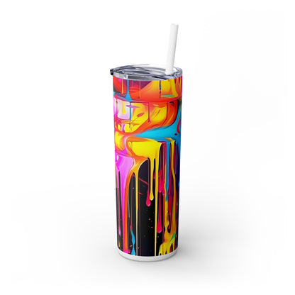 Graffiti - SleekSip Skinny 20oz Tumbler with Straw