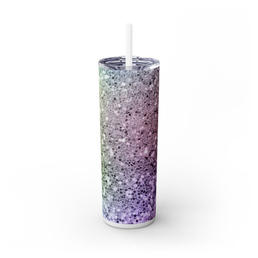 Magical Unicorn Glitter - SleekSip Skinny 20oz Tumbler with Straw