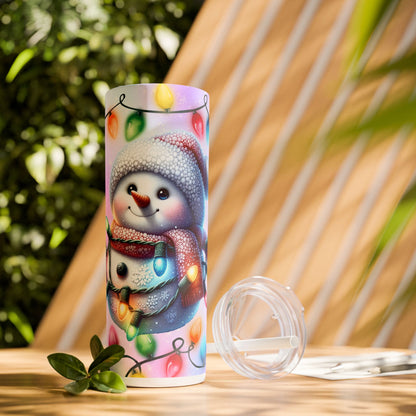 Christmas Time - SleekSip Skinny 20oz Tumbler with Straw