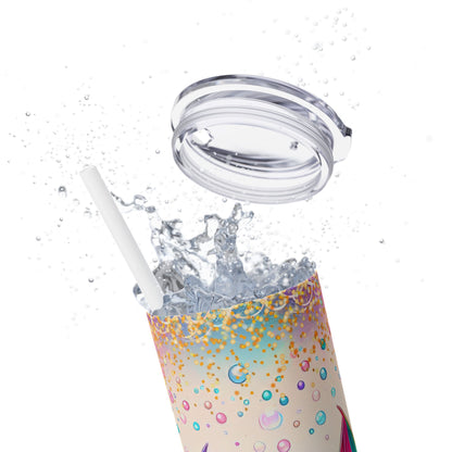 Glitter Mermaid - SleekSip Skinny 20oz Tumbler with Straw