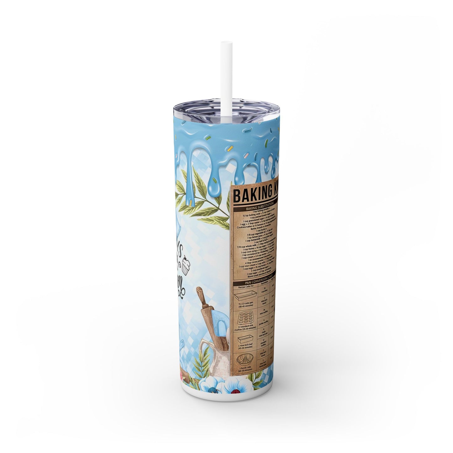 Baking Love - SleekSip Skinny 20oz Tumbler with Straw