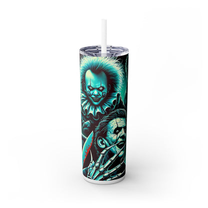 Halloween Horror - SleekSip Skinny 20oz Tumbler with Straw