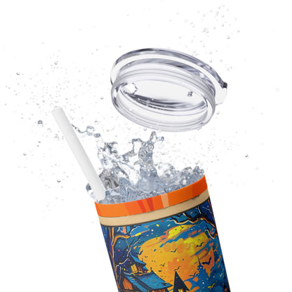 Halloween Card - SleekSip Skinny 20oz Tumbler with Straw