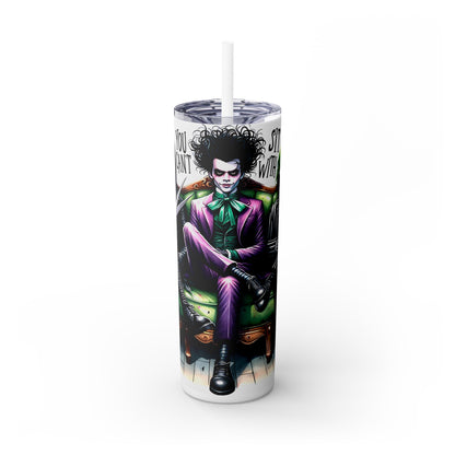 You Can’t Sit With Us Halloween - SleekSip Skinny 20oz Tumbler with Straw