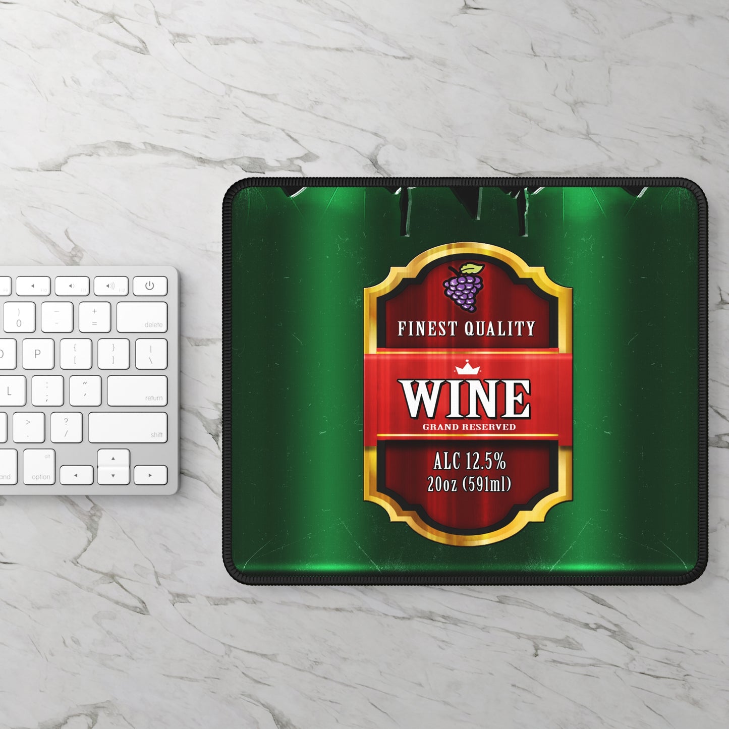 Finest Quality Wine Mousepad - Sip and Scroll