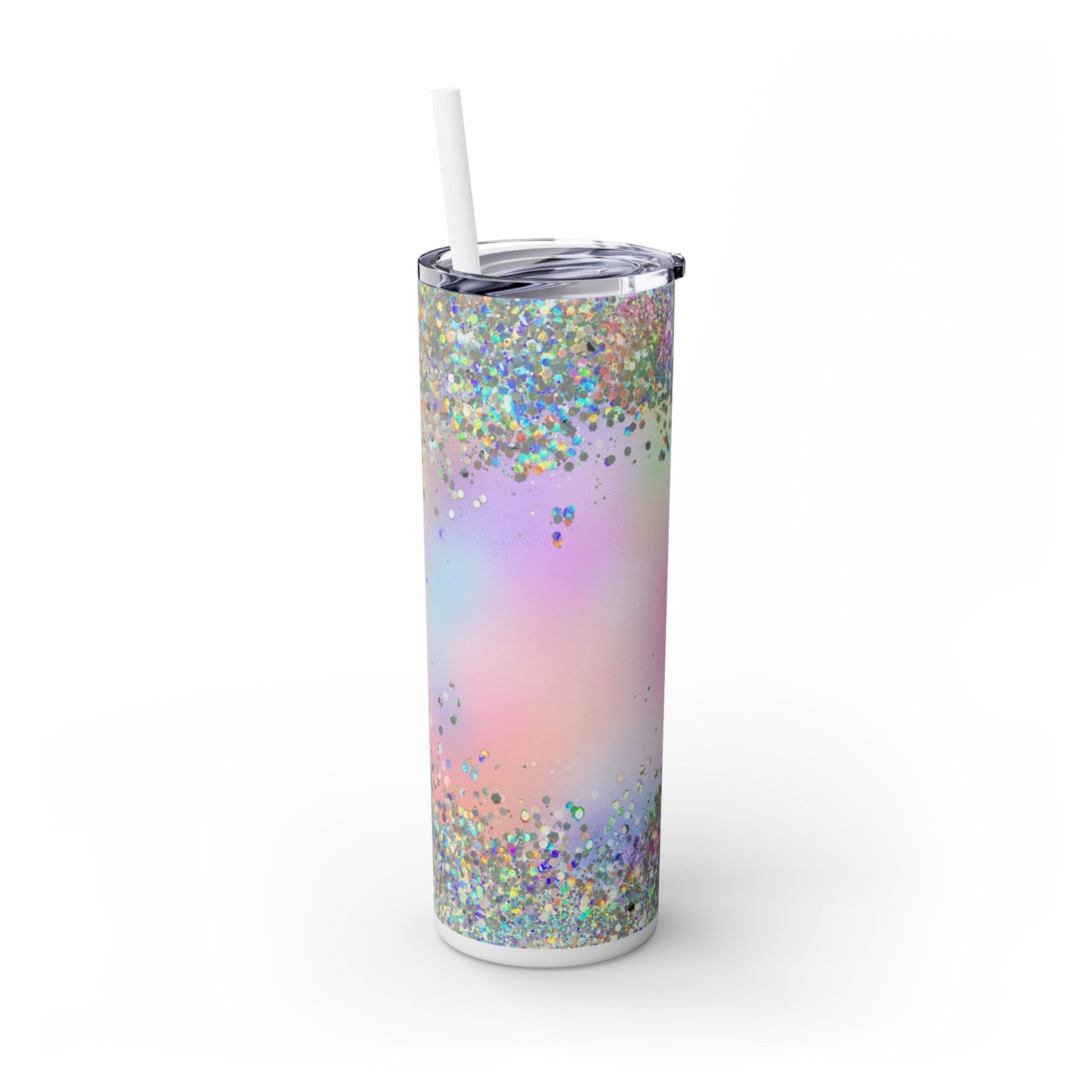 Holographic Tumbler - SleekSip Skinny 20oz Tumbler with Straw