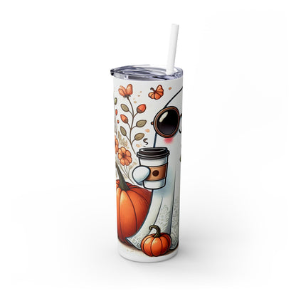 Cute Ghost - SleekSip Skinny 20oz Tumbler with Straw