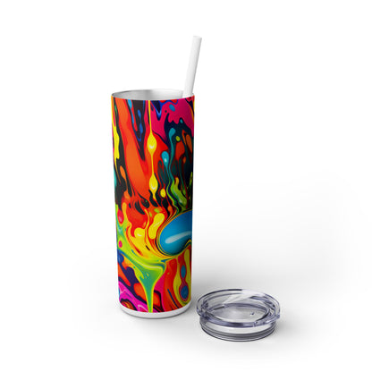 Graffiti - SleekSip Skinny 20oz Tumbler with Straw