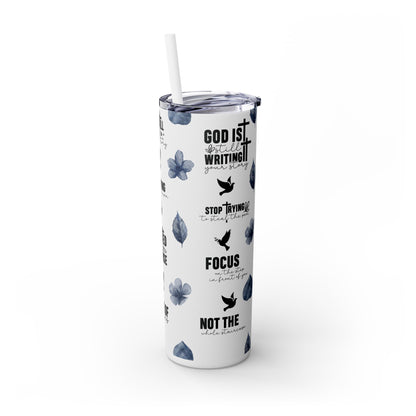 Religious Inspirational - SleekSip Skinny 20oz Tumbler with Straw