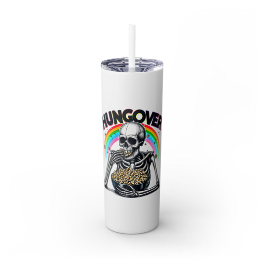 Sarcastic Skeleton - SleekSip Skinny 20oz Tumbler with Straw