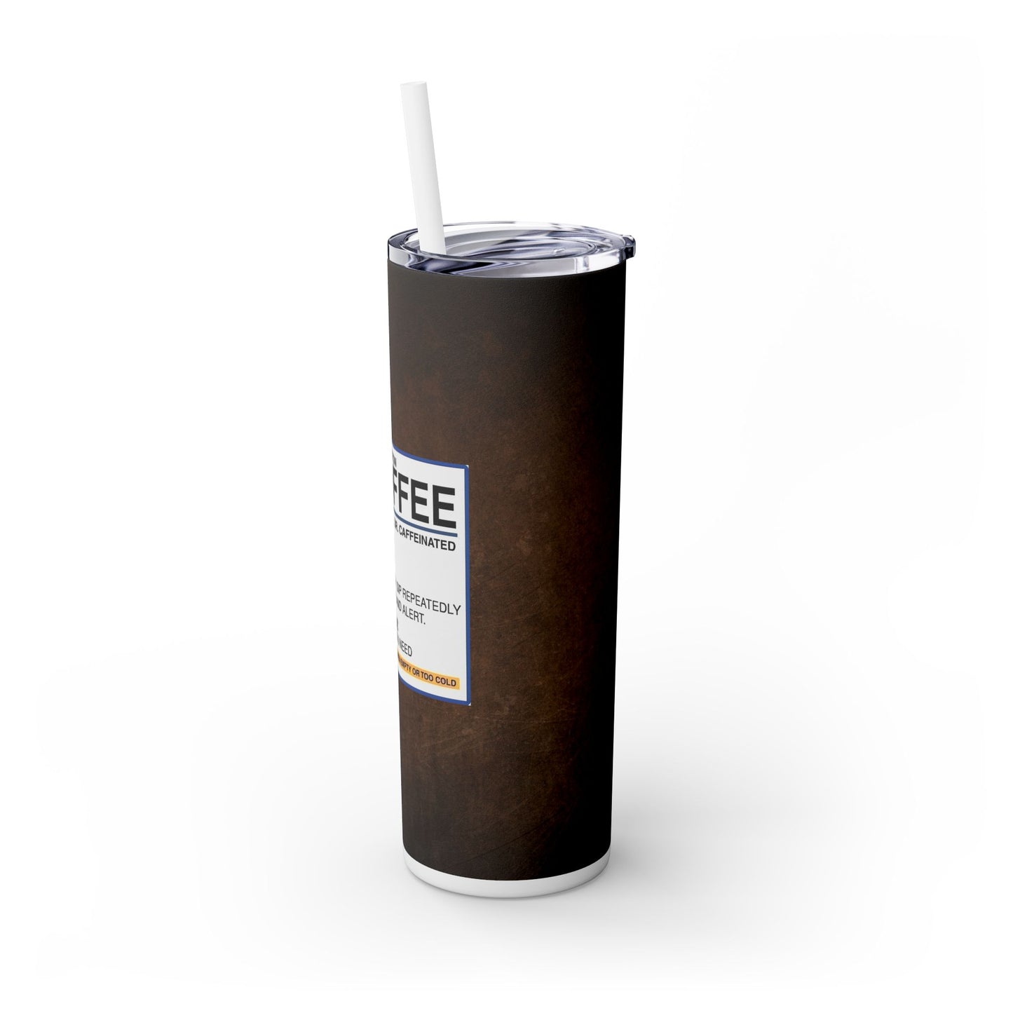 RX Coffee - SleekSip Skinny 20oz Tumbler with Straw