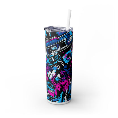 Graffiti - SleekSip Skinny 20oz Tumbler with Straw